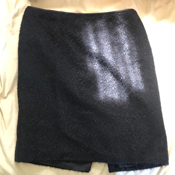 RARE Club Monaco Fuzzy Black Mini Skirt,Specials : American Fashion Style Bags On Sale